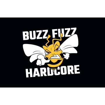 Buzz Fuzz Vlag | Zwart
