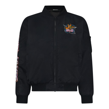 Bzrk Records bomberjack | zwart