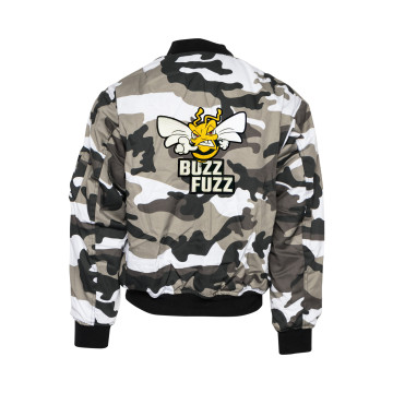 Buzz Fuzz (EXCLUSIVE) bomberjack embroidered logo | camouflage 