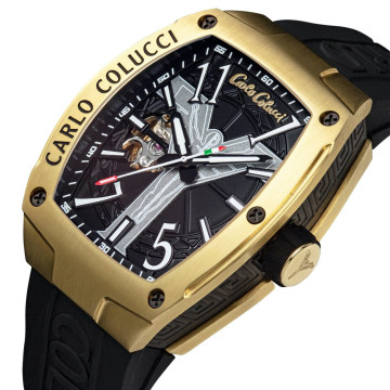 Carlo Colucci watch stainless steel with silicone strap | CC104-1