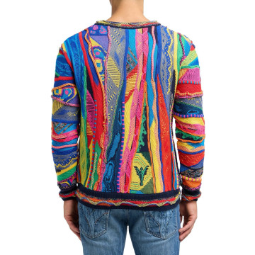 Carlo Colucci cable knit sweater deluxe C12506.631