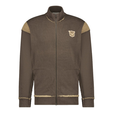 Cavello vest met rits deluxe bruin 