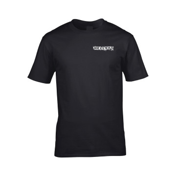 DJ Hellboy T-shirt logo front and back | black