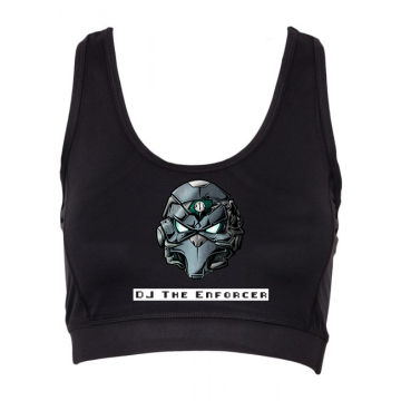 DJ The Enforcer sport top zwart