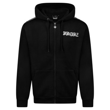 Drokz hooded zip met bies | zwart 
