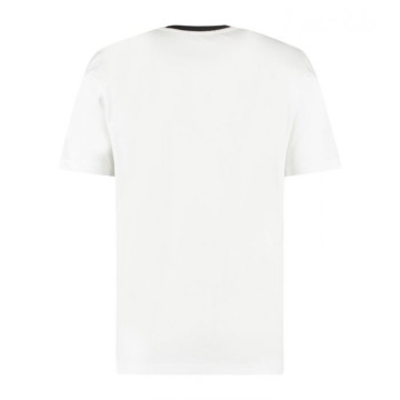 Australian T-shirt with silver chest piping | white 