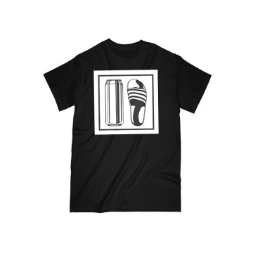 ELITE PAUPER. T-shirt beer and slipper line 2.0 | black