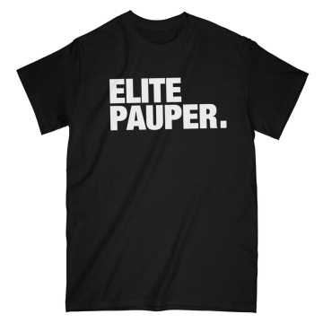 ELITE PAUPER. t-shirt | logo X black