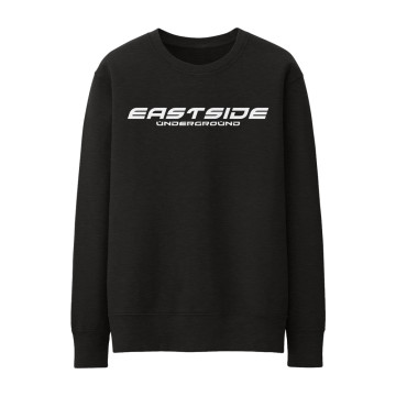 Eastside Underground crewneck wit logo | zwart