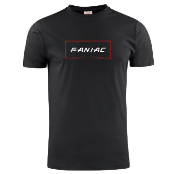 Faniac T-shirt lightning |Black