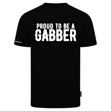 Gabber Religion T-shirt proud gabber | zwart 