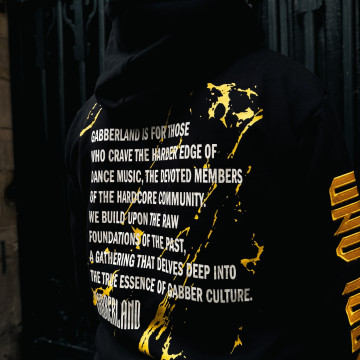 Gabberland Hoodie | Black