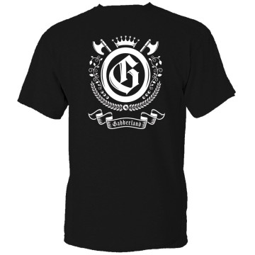 Gabberland T-shirt Zwart wit 