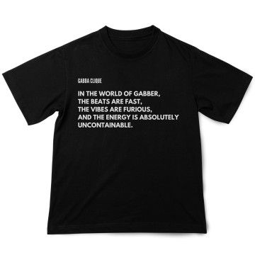 Gabba Clique T-shirt furious | zwart