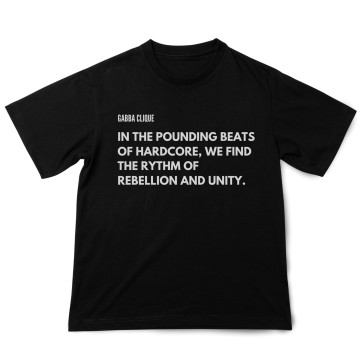 Gabba Clique T-shirt rebel | zwart