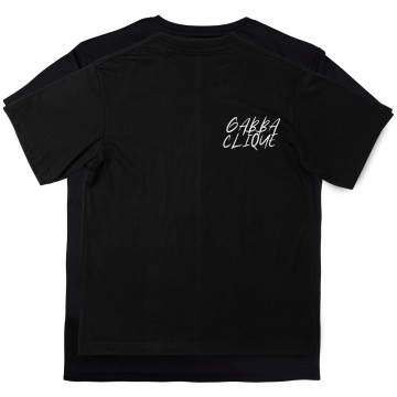 Gabba Clique T-shirt rebel | zwart