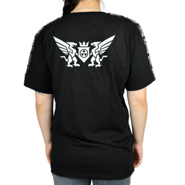 Ground Zero basic t-shirt with shoulder pads | black