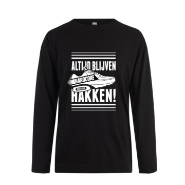 Hard-Wear Longsleeve ALTIJD BLIJVEN HAKKEN! | black