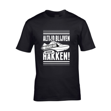 Hard-Wear T-shirt ALTIJD BLIJVEN HAKKEN! | black