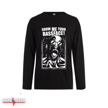 Hard-Wear Longsleeve Show Me Your Bassface! | black