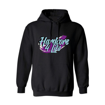 Hard-Wear x Graffiti Hooded Sweater Hardcore 4 Life | zwart