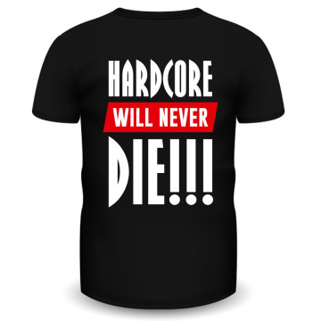 Hardcore Holland T-shirt never die | black