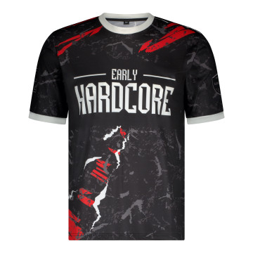 Hard-Wear soccershirt early hardcore is de basis