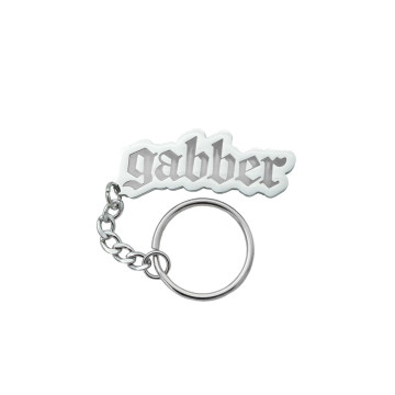 100% Hardcore Keychain GABBER | Silver