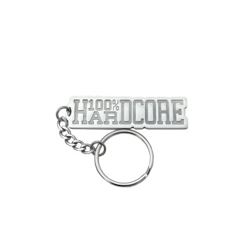 100% Hardcore Keychain ESSENTIAL | Silver