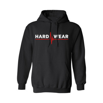 Hard-Wear hooded sweater logo | black