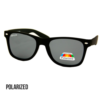 Loud and Clear sunglasses black matte frame | black polarized lens