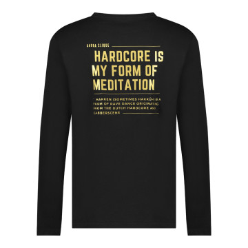Gabba Clique longsleeve meditation gold | black