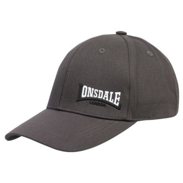 Lonsdale Enville cap | ash - black - white
