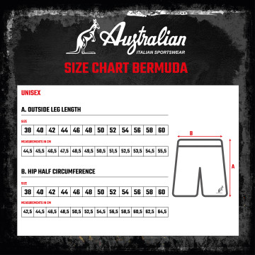 Australian two-zip bermuda with white piping 2.0 | red