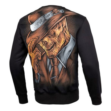 Pit Bull crewneck man in hat | zwart