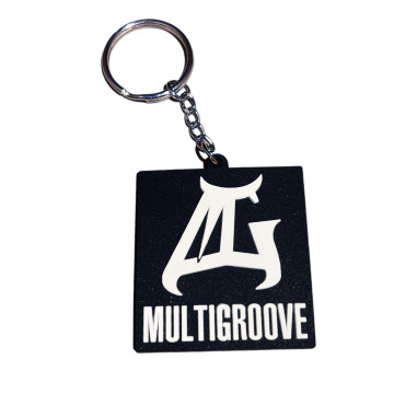 Multigroove rubber key ring 