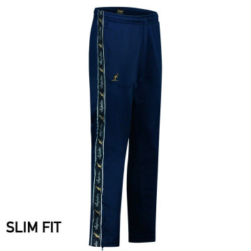 Australian pants slim fit with 2 zippers and black piping 3.0 | navy