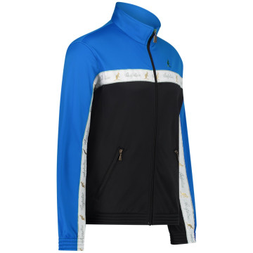 Australian duo jacket white breasted 2.0 | black - Capri blue