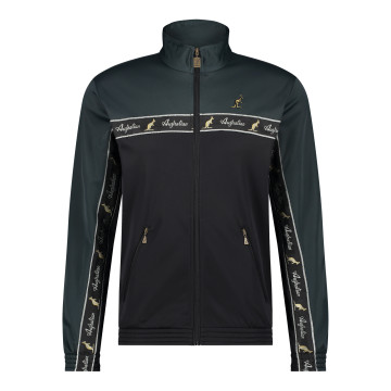Australian duo jacket black breasted 2.0 | black - woods green