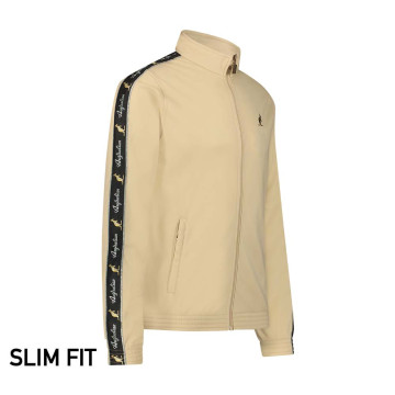 Australian slim fit jacket black piping 2.0 | sand
