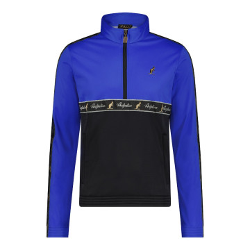 Australian Duo half zip jacket with black trim | Ita Blue