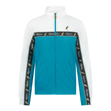 Australian duo jacket black breasted 3.0 | peacock blue - white