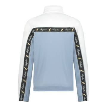 Australian duo jacket black breasted 3.0 | light denim - white