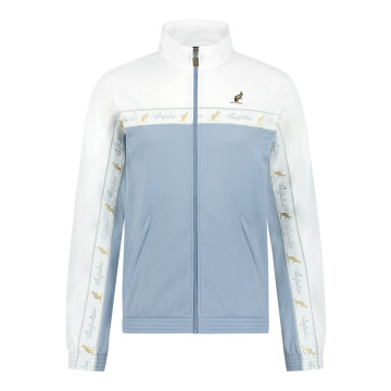 Australian duo jacket white breasted 3.0 | light denim - white