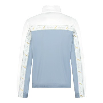 Australian duo jacket white breasted 3.0 | light denim - white