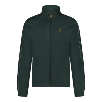 Australian slim fit jacket black piping + big logo 3.0 | woods green