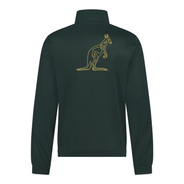 Australian slim fit jacket black piping + big logo 3.0 | woods green