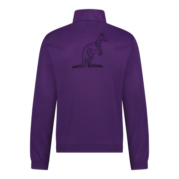 Australian slim fit jacket black piping + big logo 3.0 | purple