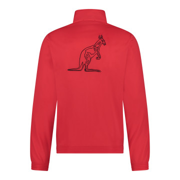 Australian slim fit jacket black piping + big logo 3.0 | red