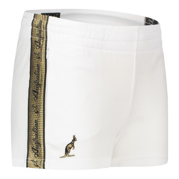 Australian women's hotpants with gold trim 2.0 | white